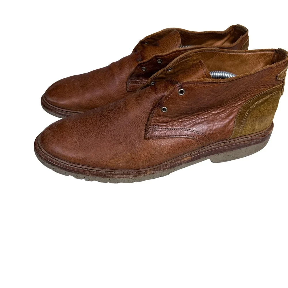 Allen Edmonds Discovery Chukka Boots Mens 10 D Brown Leather Suede 3914
